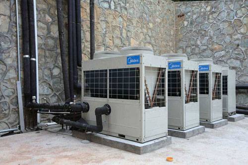 增城錦繡香江溫泉度假酒店美的空氣能熱水器工程